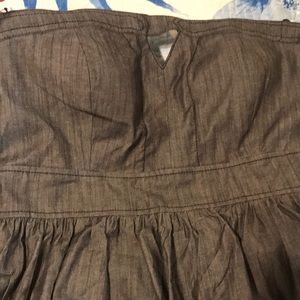 New Calvin Klein tube top denim black dress size 14